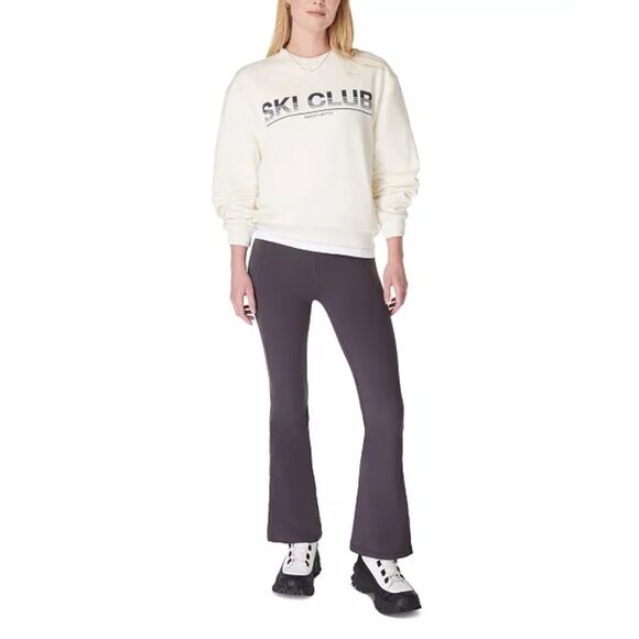 Sweaty Betty NWT Ski Club Crew Sweatshirt Studio White L/2XL - Picture 3 of 5